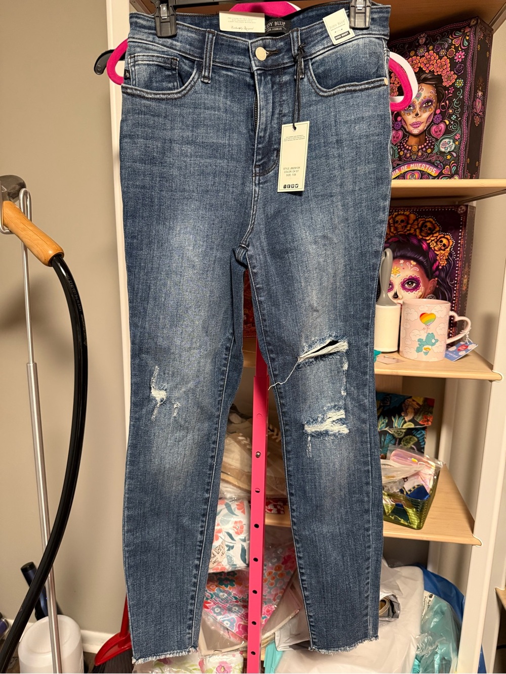 Judy Blue High Waist Distressed Skinny Jeans – Size 7/28 – NWT